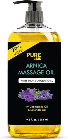 Arnica Massage Oil for Massage Therapy - Refreshing, and Relaxing - Natural Oils with Lavender & Chamomile Essential Oils - for All Skin Types - Men and Women 9.6 fl (FBA) in Saudi Arabia