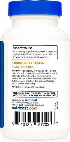 120 كبسولة من Nutricost Royal Jelly تكفي لـ 60 وجبة - مستخلص غذاء ملكات النحل، خالي من الكائنات المعدلة وراثيًا، وخالي من الغلوتين in Kuwait