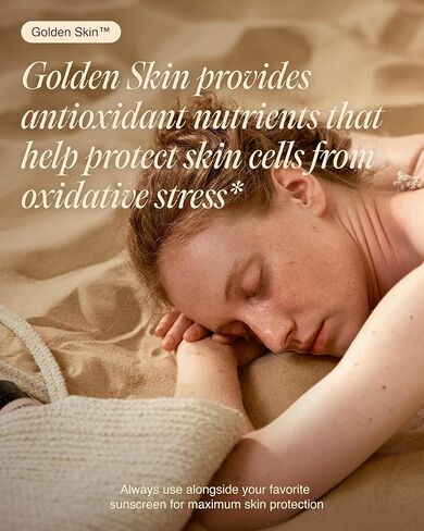 مكمل تسمير البشرة الذهبي من إيكوش للنساء والرجال - حبوب تسمير البشرة القوية مع البيتا كاروتين واللوتين والتيروزين لصحة البشرة | مكمل طبيعي مضاد للأكسدة وفيتامينات تسمير البشرة | 90 كبسولة in Kuwait