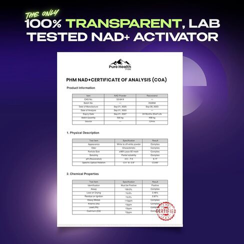 NMN Supplement with NAD+ and Resveratrol - 10,000MG Extra Strength | NMNH Alternative | NAD Liposomal Supplements for Men and Women - Supports Cellular Energy | 90 Capsules, 3 Months Supply in Kuwait