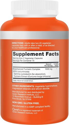 Qunol Turmeric Curcumin Supplement, 1000mg with Ultra High Absorption, for Joint Support, Extra Strength Capsules, 150 Count in Saudi Arabia