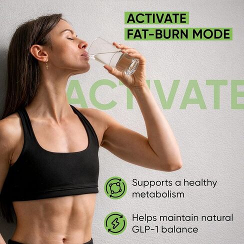 حبوب الشاي الأخضر لإنقاص الوزن للنساء وحرق الدهون للرجال، GLP-1 مكمل لإنقاص الوزن مع حبوب القهوة الخضراء وكيتونات التوت، مثبط الشهية ومعزز لعملية التمثيل الغذائي - 60 كبسولة. in Kuwait