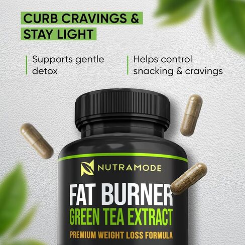 حبوب الشاي الأخضر لإنقاص الوزن للنساء وحرق الدهون للرجال، GLP-1 مكمل لإنقاص الوزن مع حبوب القهوة الخضراء وكيتونات التوت، مثبط الشهية ومعزز لعملية التمثيل الغذائي - 60 كبسولة. in Kuwait