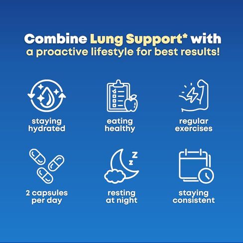 Mullein Leaf Extract & NAC Lung Detox Cleanse- N-Acetyl Cysteine, Marshmallow Root, Bromelain - Lung Health, Sinus, Mucus Removal Support Supplement for Smokers - 90 Capsules, Non-GMO, Gluten-Free in Kuwait