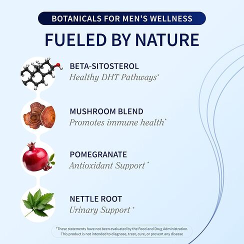 مكملات Snap Supplements لصحة البروستاتا للرجال مع ستيرول نباتي، وجذر نبات القراص اللاذع وفطر الريشي - يدعم صحة البروستاتا والمسالك البولية، 60 قطعة مضغ ناعمة خالية من السكر، توت الرمان in Kuwait