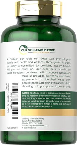 Carlyle Neem Leaf | 950mg | 120 Powder Capsules | Non-GMO and Gluten Free Formula | Value Size | Traditional Herbal Supplement | Azadirachta Indica in Saudi Arabia