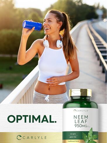 Carlyle Neem Leaf | 950mg | 120 Powder Capsules | Non-GMO and Gluten Free Formula | Value Size | Traditional Herbal Supplement | Azadirachta Indica in Saudi Arabia