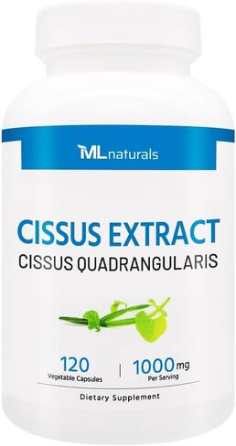 مستخلص سيسوس إم إل ناتشورالز 1000 مجم (لكل وجبة) - 120 كبسولة نباتية - يدعم صحة المفاصل والعظام - غير معدل وراثيًا in Kuwait