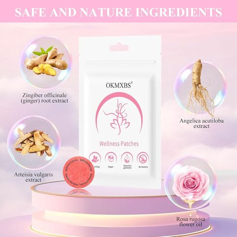 Patches - Natural Ingredients,8-Hour Long-Lasting Formula Support,Suitable for Men and Women's Body Care Patches,Can be Applied to Various Parts of The Body (60PCS) in Saudi Arabia