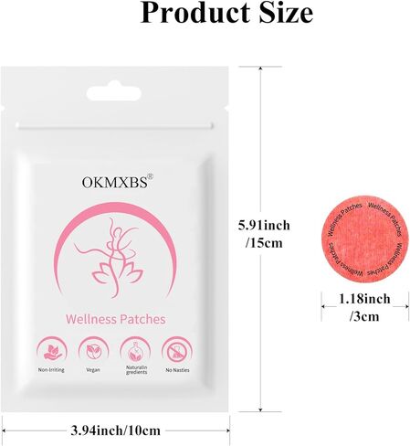 Patches - Natural Ingredients,8-Hour Long-Lasting Formula Support,Suitable for Men and Women's Body Care Patches,Can be Applied to Various Parts of The Body (60PCS) in Saudi Arabia