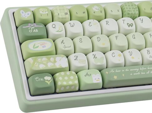 PBT Keycaps 147 Keys MOA Profile Cute Keycaps Dye-Sublimation Rococo Art Keycap Custom Keycap Set for Cherry Gateron MX Swithes Mechanical Keyboards in Saudi Arabia