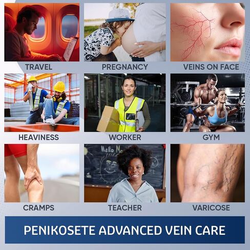 ثنائي الساق - كريم نباتي وأقراص عشبية لدعم الدورة الدموية والحيوية والعافية - تركيبة أشواغاندا لتعزيز وظيفة الساق الصحية in Kuwait