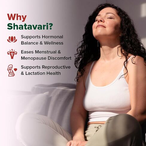 VAHDAM Shatavari Capsules 1000mg, Supports Healthy Hormonal Balance in Women, Herbal Supplement for Women, Vegan, Gluten-Free, 90 Capsules in Kuwait