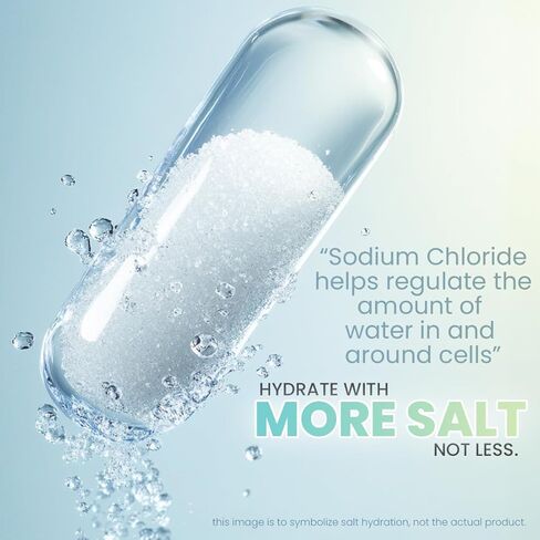 Smarter Electrolyte Capsules – Salt Pills with 1000mg Sodium, 500mg Potassium, 70mg Magnesium – Keto/Fasting & Workout Hydration Support – Zero Sugar – 30 Servings in Kuwait