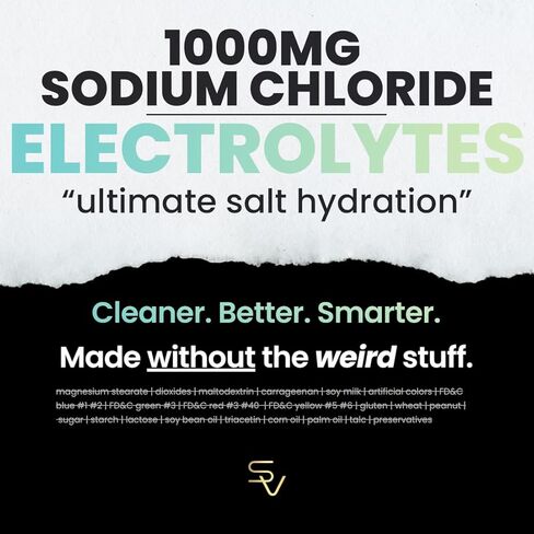 Smarter Electrolyte Capsules – Salt Pills with 1000mg Sodium, 500mg Potassium, 70mg Magnesium – Keto/Fasting & Workout Hydration Support – Zero Sugar – 30 Servings in Kuwait