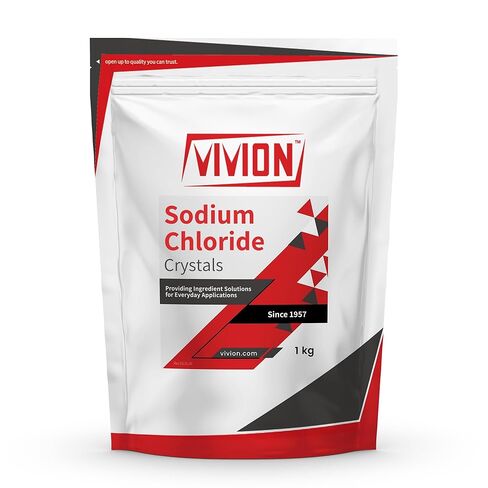 Sodium Chloride USP Pharmaceutical Grade - 1 kg (2.2 lb) - Purified Salt for Saline Diluent Solutions & Supplements - Additive Free NaCl in Saudi Arabia