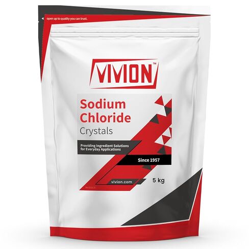 Sodium Chloride USP Pharmaceutical Grade - 1 kg (2.2 lb) - Purified Salt for Saline Diluent Solutions & Supplements - Additive Free NaCl in Saudi Arabia