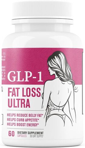 GLP-1 Fat Loss Ultra - حبوب إنقاص الوزن ومثبط الشهية وحارق الدهون للنساء | يدعم المسارات الصحية المرتبطة بنشاط GLP-1 | مكمل تم اختباره من قبل طرف ثالث - 60 كبسولة للبالغين in Kuwait