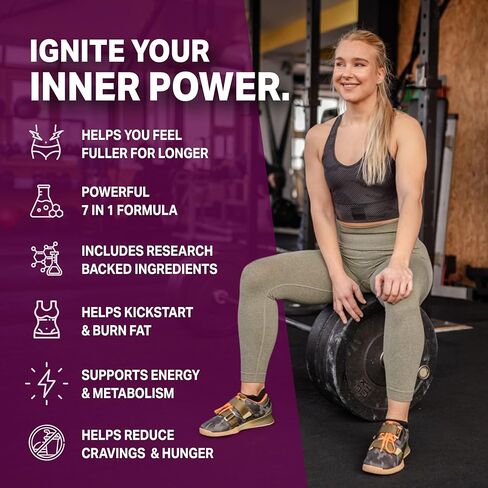 GLP-1 Fat Loss Ultra - حبوب إنقاص الوزن ومثبط الشهية وحارق الدهون للنساء | يدعم المسارات الصحية المرتبطة بنشاط GLP-1 | مكمل تم اختباره من قبل طرف ثالث - 60 كبسولة للبالغين in Kuwait