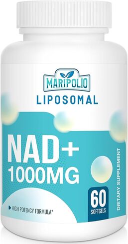 Liposomal NAD+ 1000 mg Supplement | High Bioavailability Liposomal Delivery | Cellular Energy & Wellness Support | Pure NAD+ Dietary Supplement for Men,Women, 60 Softgels in Saudi Arabia