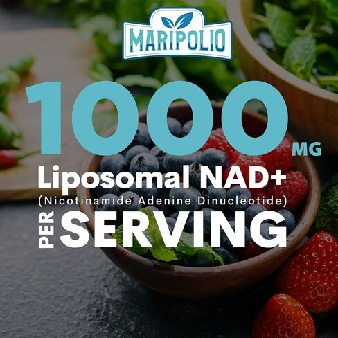 Liposomal NAD+ 1000 mg Supplement | High Bioavailability Liposomal Delivery | Cellular Energy & Wellness Support | Pure NAD+ Dietary Supplement for Men,Women, 60 Softgels in Saudi Arabia