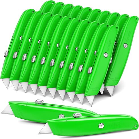 DIYSELF 2Pack Utility Knife Box Cutter Retractable Razor Blade Heavy Duty Box Cutters Knife PVC Pipe Cutter (Red) in Kuwait