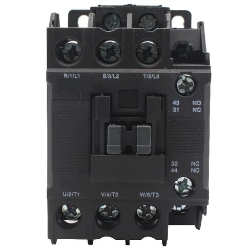 TMC-18 Industrial Three-Phase AC Motor Contactor, 18A Current Rating, 380V-690V Operating Voltage, Black, 50/60Hz Frequency for Motor Control Applications in Kuwait