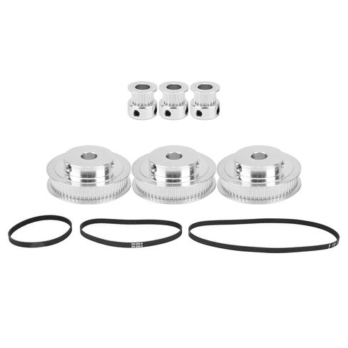 عجلة متزامنة عالية المتانة 20 سنًا/60 سنًا مع حزام توقيت، سهلة التركيب، لآلات الطحن وآلات تشكيل التروس، سبائك الألومنيوم in Kuwait