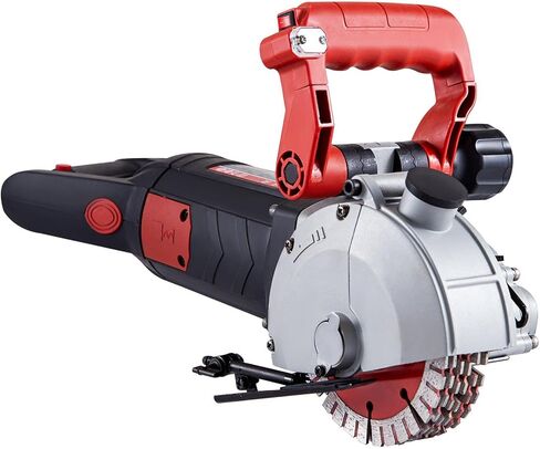 5800W Wall Chaser 38mm/1.5" Cutting Width,Wall Groove Cutting Machine 52mm/2" Cutting Depth,Wall Slotting Machine With 8 Saw Blades 6.3" Diameter 5000r/Min,One-time Forming Dustless in Kuwait