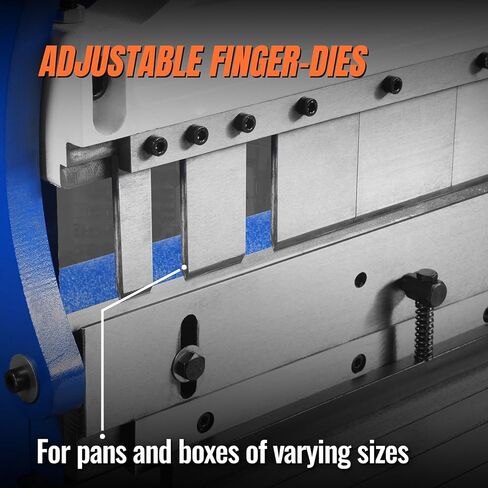 52-inch 3-in-1 Pan and Box Brake – Slip Roll, Shear, Bending Machine for Sheet Metal, 20 Gauge Mild Steel, Adjustable Fingers, Heavy Duty, Metalworking, Fabrication, Rolling, Bending, Model MMCB5220 in Kuwait