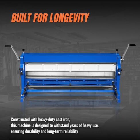 52-inch 3-in-1 Pan and Box Brake – Slip Roll, Shear, Bending Machine for Sheet Metal, 20 Gauge Mild Steel, Adjustable Fingers, Heavy Duty, Metalworking, Fabrication, Rolling, Bending, Model MMCB5220 in Kuwait