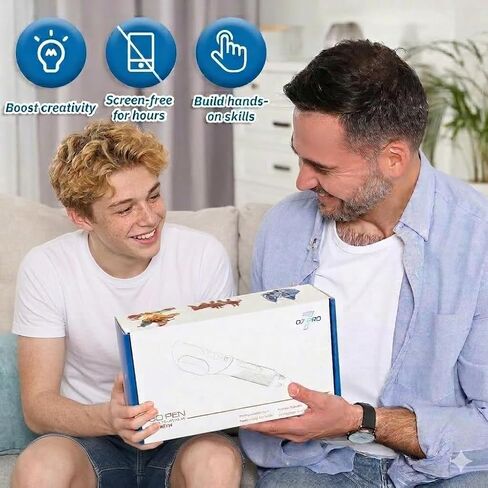 3D Printing Pen Kit, 3D Printer Pen with Adjustable Temperature,Stepless Speed, PLA/ABS Compatible 3D Drawing LCD Display, for Creative Art, DIY Projects,Black in Kuwait