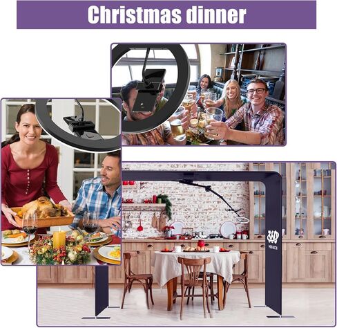 Harzhi Overhead 360 Photo Booth مع تطبيق التحكم في البرمجيات 360 درجة تدور كامل الجسم مع ضوء الحلقة للحفلات الكبيرة (كشك+ذراع) in Kuwait