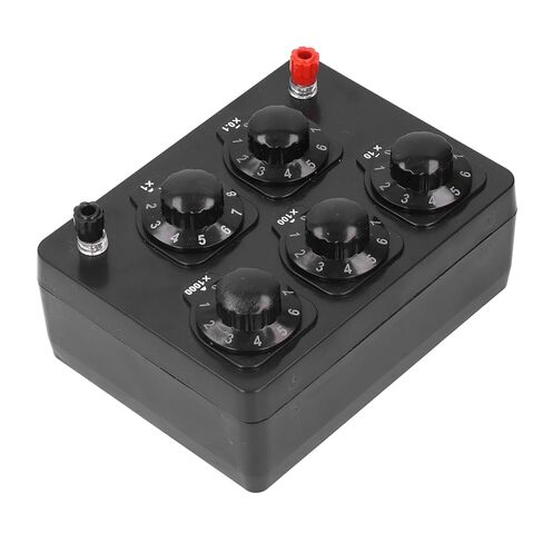 Adjustable Resistor Box 0-9999.9Ω, Variable Resistance Box Decade Resistor Substitution Box Kit for Electronics Labs & STEM Education in Kuwait