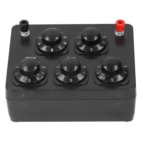 Adjustable Resistor Box 0-9999.9Ω, Variable Resistance Box Decade Resistor Substitution Box Kit for Electronics Labs & STEM Education in Kuwait