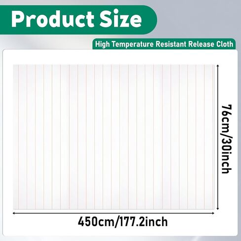 30 Inch Wide 5 Yard Peel Ply High Temperature Resistant Release Cloth, Carbon Fiber Fiberglass, Hand Lay up Release Fabric, Compatible with Epoxy Resin Gel Coat Air Auto Boat Repair Build Material in Saudi Arabia