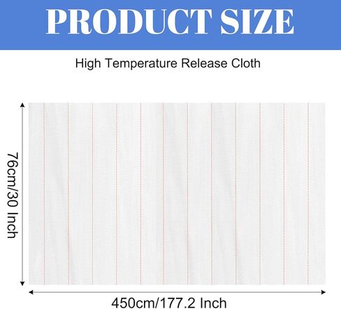ZENFUN 5 Yard 30 Inch Peel Ply Cloth Carbon Fiber Fiberglass, High Temperature Resistant Release Fiberglass Fabric Compatible with Epoxy Resin Air, Auto, Boat, Builds, Castings & Parts Repairs in Saudi Arabia