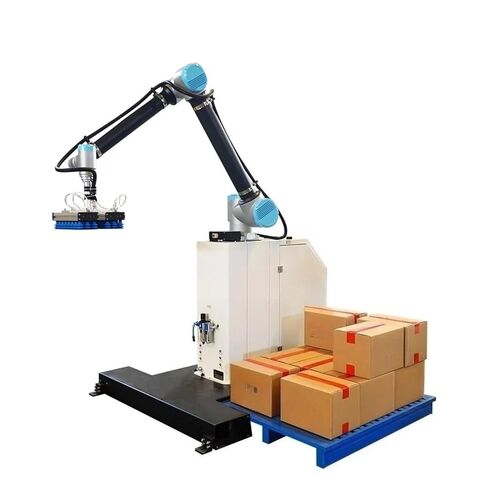 Robotic Palletizer System High-Efficiency Palletizing Machine for Carton and Barrel Stacking 6-Axis Industrial Robot Arm for End-of-Line Automation in Warehouses and Factories in Kuwait