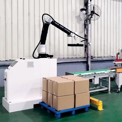 5-50kg Heavy-Duty Automatic Palletizer - Multi-Function Industrial Palletizing Robot for Production Line Automatic Palletizing Machine for Material Handling in Kuwait