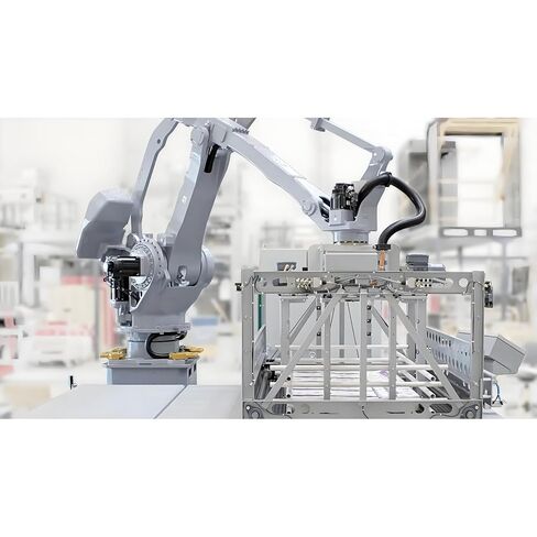 Mobile Palletizing Robot for Warehouse Goods Transfer & Stacking, Fit for Cross-Docking Distribution Zones, Portable Base Equipment for Supply Chain Management Staff in Kuwait