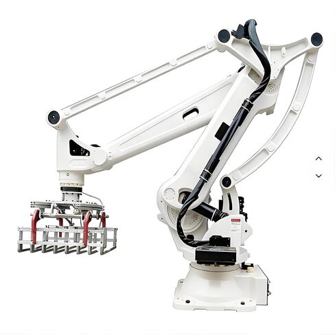 Collaborative Palletizing Robot for Light & Heavy Goods Stacking, Used in Retail Distribution Warehouses, Flexible Programmable System for Logistics Center Coordinators in Kuwait