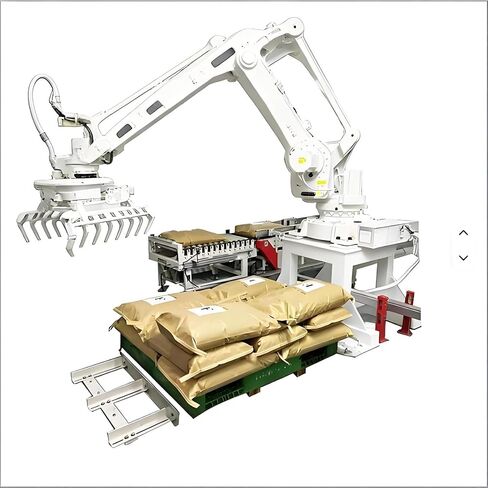 Programmable Palletizing Robot for Carton & Stacked Goods Arranging, Used on Chemical Product Packaging Lines, Safe Operating System for Industrial Production Team in Kuwait
