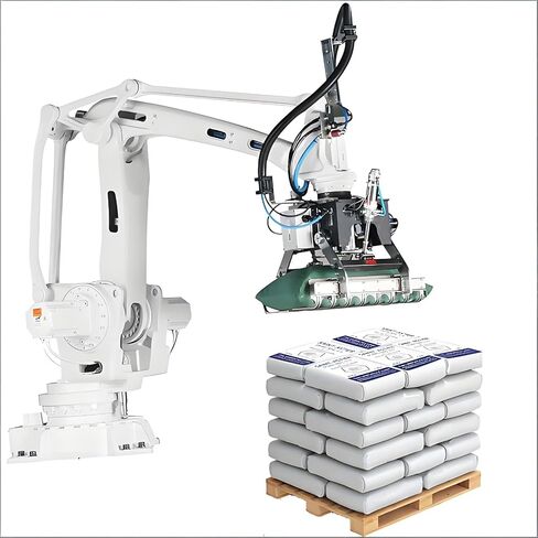Palletizing Robot Arm for Sack & Pallet Load Handling, Built for Food & Beverage Packaging Lines, Floor-Mounted Stable Equipment for Packaging Facility Operators in Kuwait
