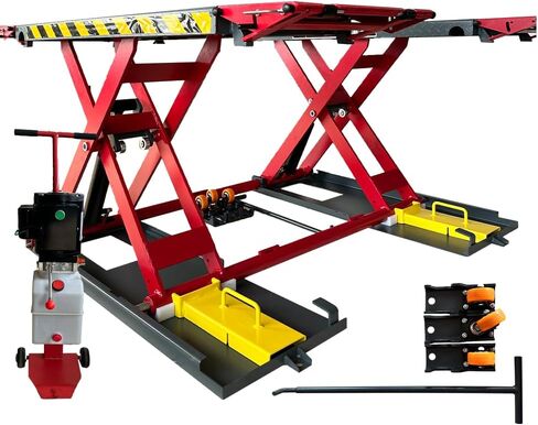 KT-X77 Electric Mid-Rise Scissor Lift, 7000 lbs Capacity, 39.37" Max Lift, 110V (KT-X77-110V) in Kuwait