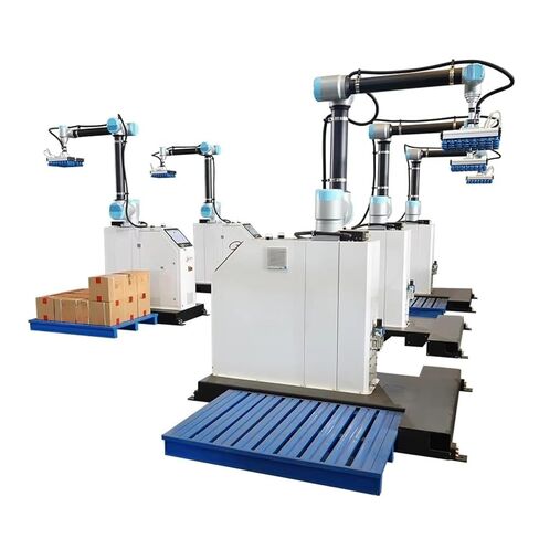 High-Efficiency Robotic Palletizer 5-50kg Heavy-Duty Automatic Palletizer for Carton Box Stacking in Packaging Line PLC-Controlled Industrial Palletizing Robot for Warehouses in Kuwait