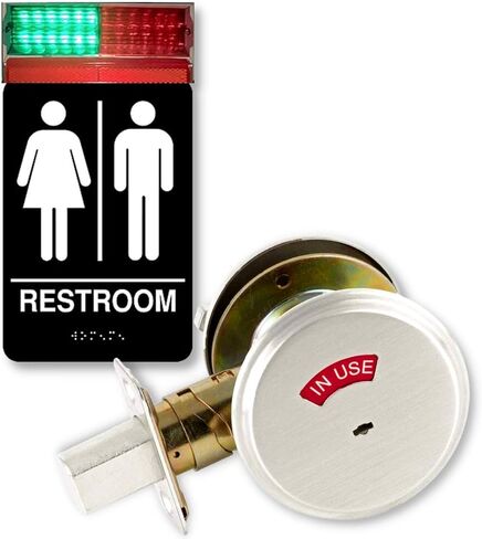 Room Occupied Indicator. Sign/Lock LED Shows Room Occupancy. Deadbolt Lock/Light with Indicator is 100% Accurate. Max Convenience and Productivity. Commercial Retail and Industrial Applications. in Saudi Arabia