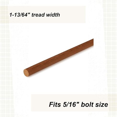 Cindoco Mahogany Dowel 3/8" Round, Single Piece in Kuwait
