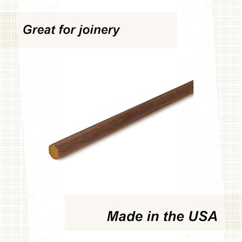 Cindoco Walnut Dowel 3/8" Round, Single Piece in Kuwait