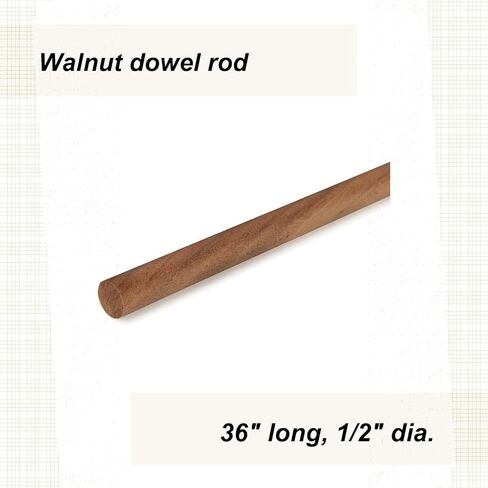 Cindoco Walnut Dowel 1/2" Round, Single Piece in Kuwait