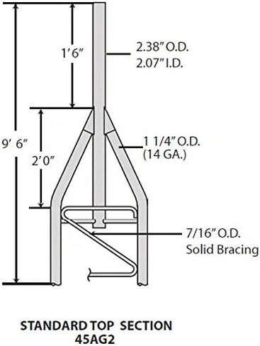 ROHN 45SS040 45G Series 40' طقم برجي ذاتي الدعم، بدون ثلج in Kuwait